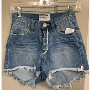 One Teaspoon cut-off high waisted shorts